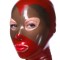 Маска типа Хорн красная с дымчатым полупрозрачным лицом (335317)