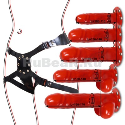 IL5777 Страпон профессиональный с быстросменными боевыми элементами