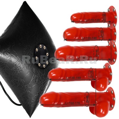 QL8077 Подушка эротическая надувная с быстросменными боевыми элементами