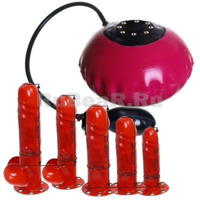 QL8177 Мини-подушка эротическая надувная с быстросменными боевыми элементами