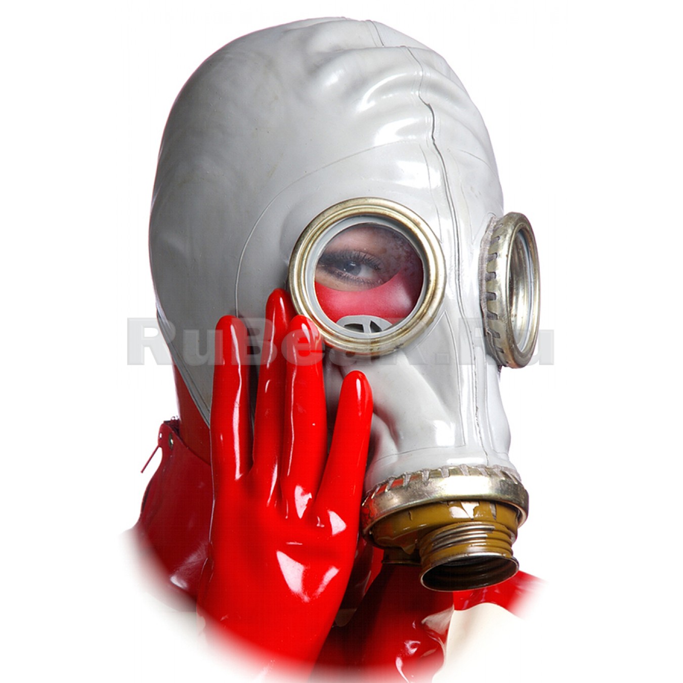 AS9001 Шлем-маска от противогаза серая