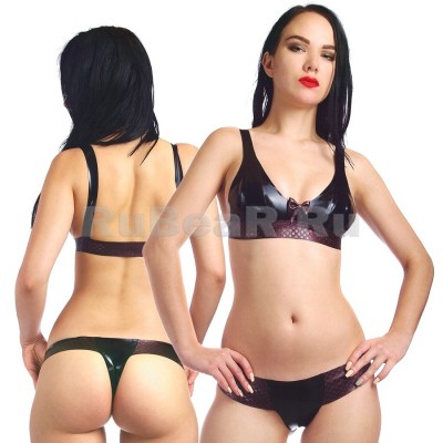 LA2049 Латексный бюстгальтер типа Triangle